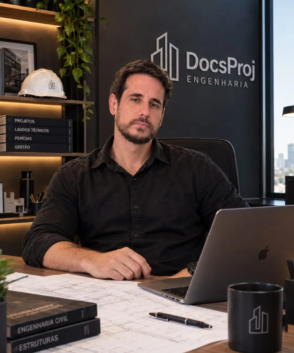 Eng. Diego A. Dascenzio no escritório da DocsProj